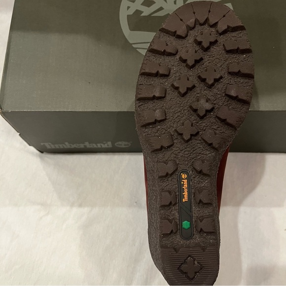 Timberland Amston Burgundy Dark Red Wedge Ankle Boots - Picture 6 of 6